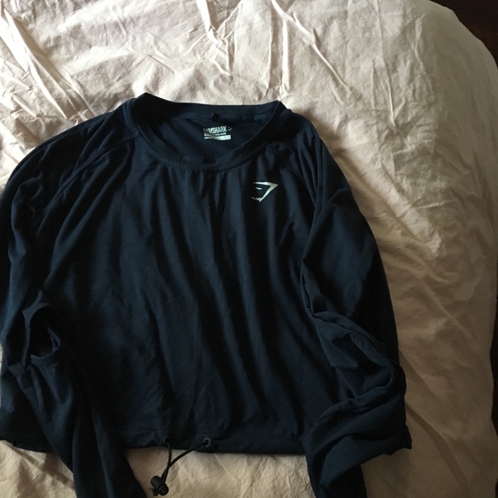 GYMSHARK DRAWSTRING CROP TOP